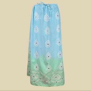 Y2K Ombre Sequin Maxi Skirt